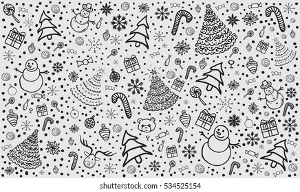 Christmas background. Vector Illustration.