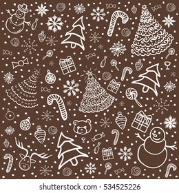 Christmas background. Vector Illustration.