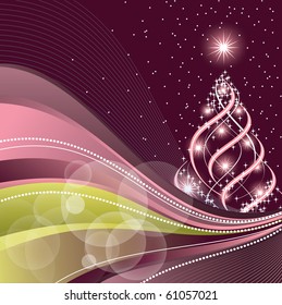 Christmas Background. Vector Illustration.