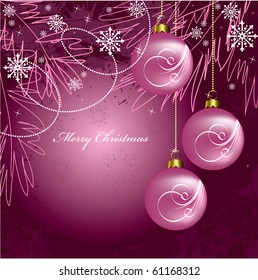 Christmas Background. Vector Illustration.