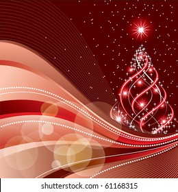 Christmas Background. Vector Illustration.