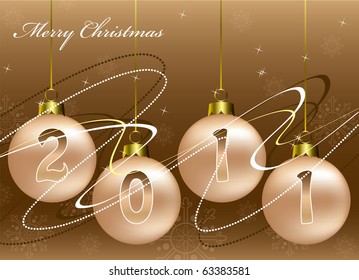 Christmas Background. Vector Illustration.