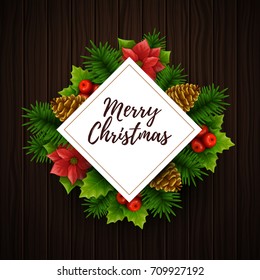 Christmas background. Vector illustration.