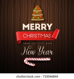 Christmas background. Vector illustration.
