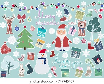 christmas background, vector illustration

