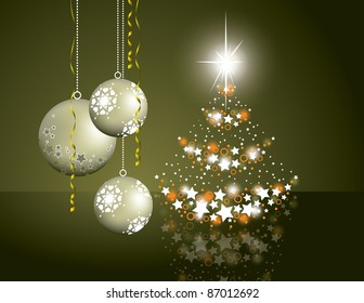 Christmas Background. Vector Illustration.