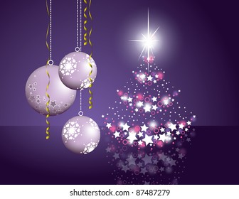 Christmas Background. Vector Illustration.