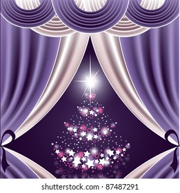 Christmas Background. Vector Illustration.