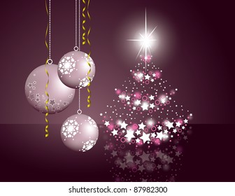 Christmas Background. Vector Illustration.