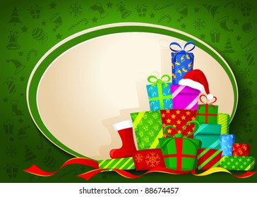 Christmas background. Vector illustration