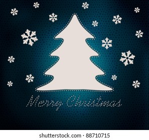 Christmas background, vector illustration