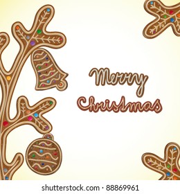 Christmas background- vector illustration