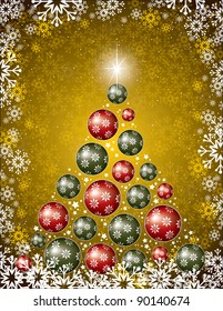 Christmas Background. Vector Illustration.