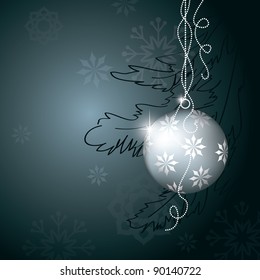 Christmas Background. Vector Illustration.