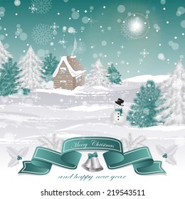 Christmas Background - Vector Illustration, Graphic Design Editable For Your Design