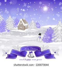 Christmas Background - Vector Illustration, Graphic Design Editable For Your Design