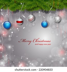 Christmas Background - Vector Illustration, Graphic Design Useful For Your Design