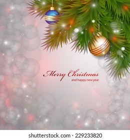 Christmas Background - Vector Illustration, Graphic Design Useful For Your Design