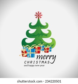 Christmas Background - Vector Illustration, Graphic Design Editable For Your Design