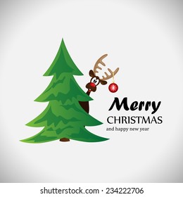 Christmas Background - Vector Illustration, Graphic Design Editable For Your Design