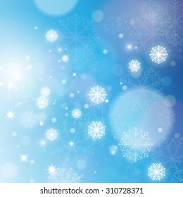 Christmas Background - Vector Illustration, Graphic Design Useful For Your Design 