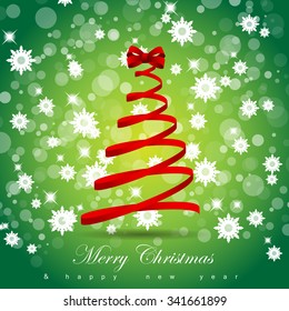 Christmas Background - Vector illustration, Graphic Design, Editable For Your Design