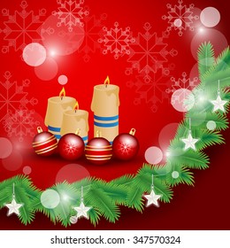 Christmas Background - Vector illustration, Graphic Design, Editable For Your Design  