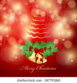 Christmas Background - Vector illustration, Graphic Design, Editable For Your Design 