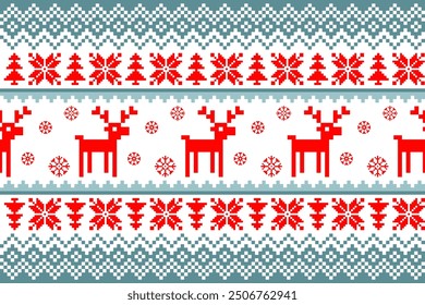 Christmas Background Vector Illustration. Red Background in Vector Format. Download Christmas Wallpaper. High Quality EPS Vector and High Resolution Image for New Year Clothes Pattern and Decoration. 