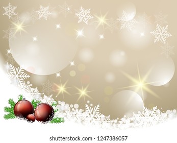 Christmas background. Vector illustration. Winter holiday.