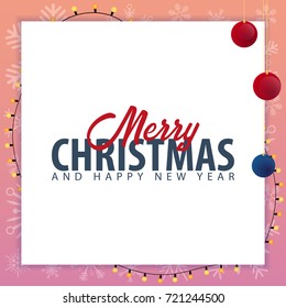 Christmas Background. Vector illustration. Winter celebrations and holidays