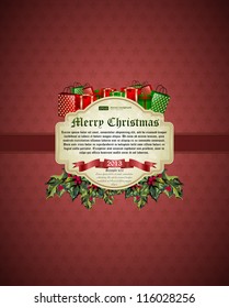 Christmas background vector image