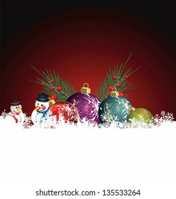 Christmas background vector image