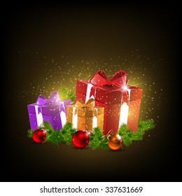Christmas background vector image