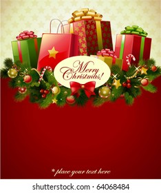 Christmas background  vector image