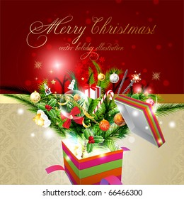Christmas background vector image