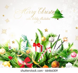 Christmas background vector image