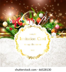 Christmas background vector image