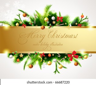 Christmas background vector image