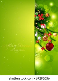 Christmas background vector image