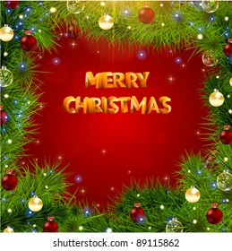 Christmas background vector image