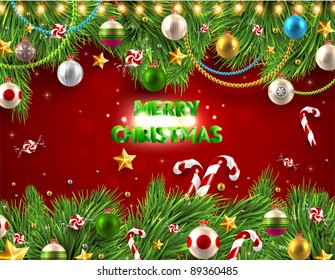 Christmas background vector image