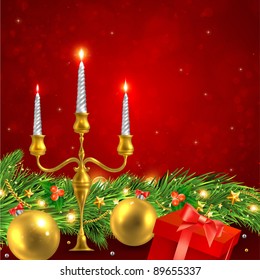 Christmas background vector image