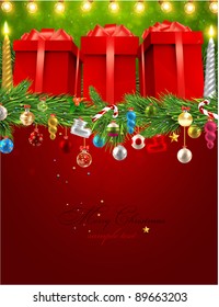 Christmas background vector image