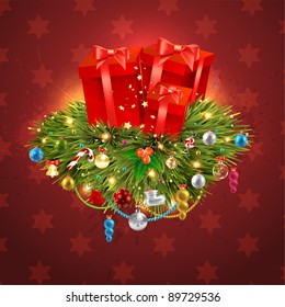 Christmas background vector image