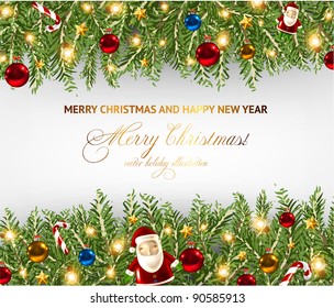 Christmas background vector image