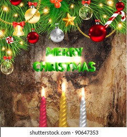 Christmas background vector image