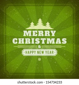 Christmas background vector image. Christmas card or invitation. 