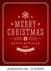 Christmas background vector image. Christmas card or invitation. 