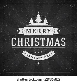 Imagen vectorial de fondo de Navidad. Tarjeta de Navidad o invitación.